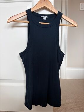 James Perse Navy Ribbed Tank Top